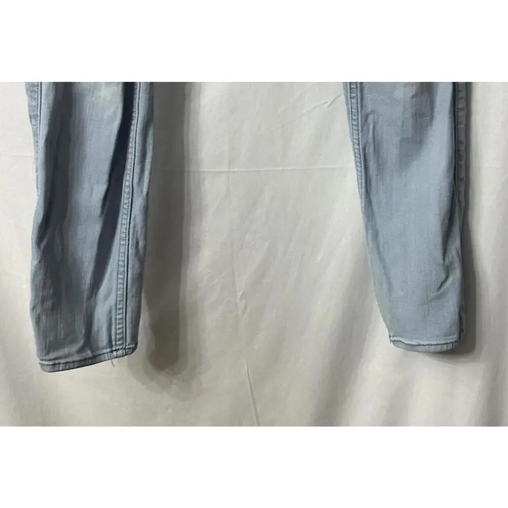 Hollister Womens Light Wash Distressed Skinny Stretch Jeans Denim Size 28x30 EUC